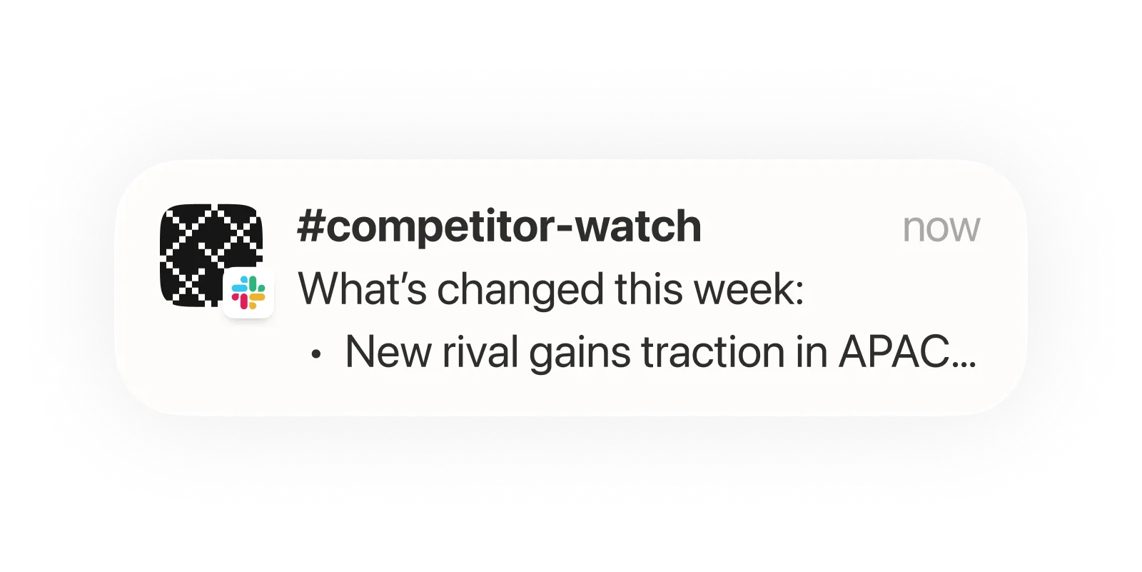 Baseline agent notification