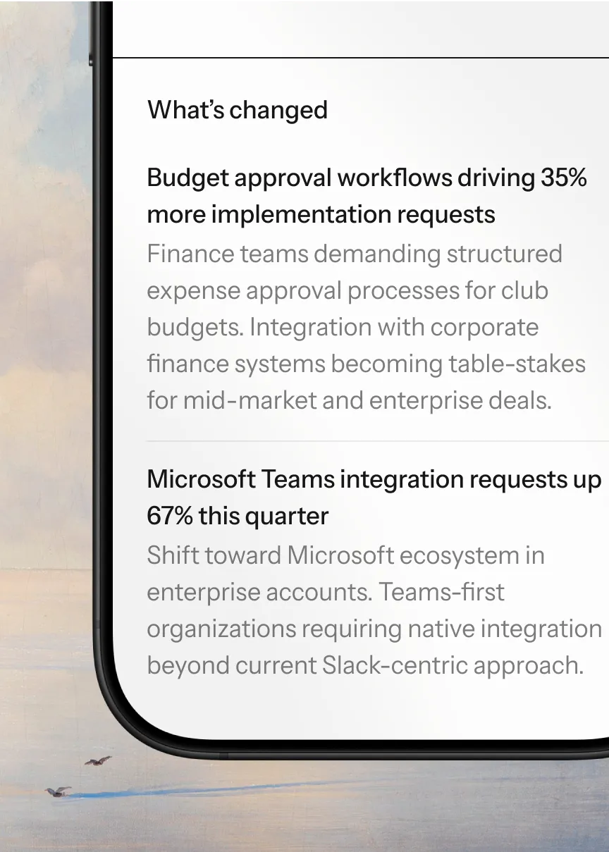Baseline agent report changes