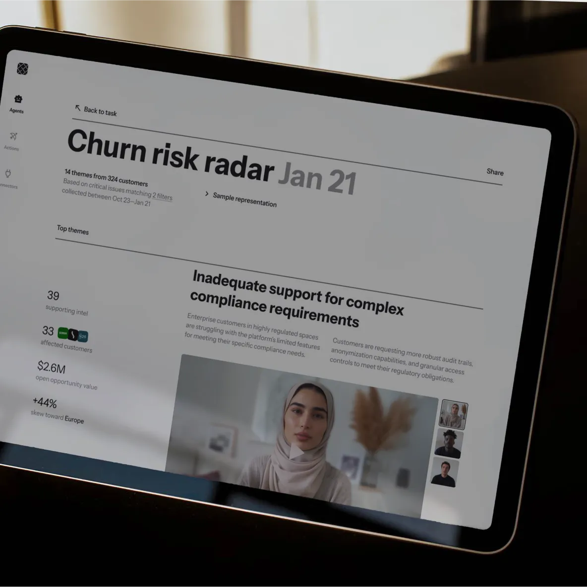 Customer Success agent report