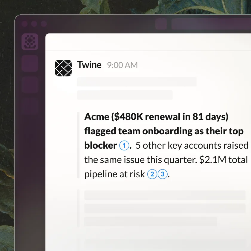 Customer Success notifications