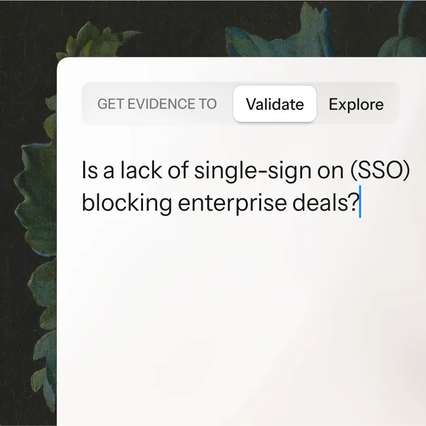 Product evidence