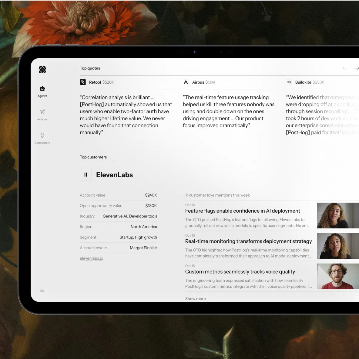 Customer love spotlight report