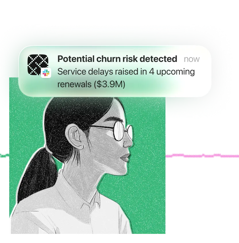 Customer success assistant notification